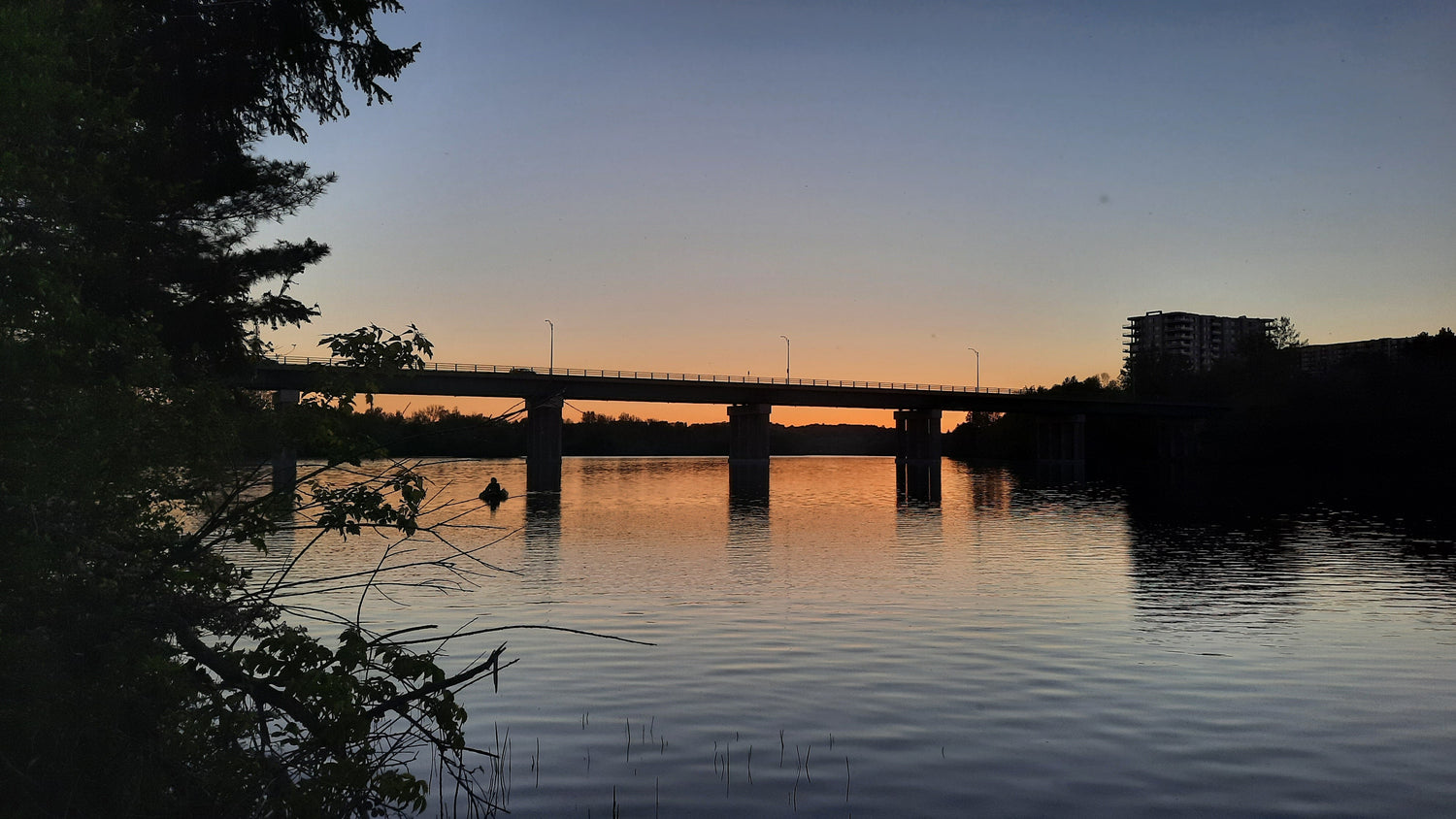 Trouve Le Pêcheur Lors Du Crépuscule 23 Mai 2021 (Vue P1)