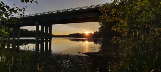 Soleil Du 17 Août 2021 6H18 (Vue K1)  Pont Jacques Cartier De Sherbrooke Et Rivière Magog