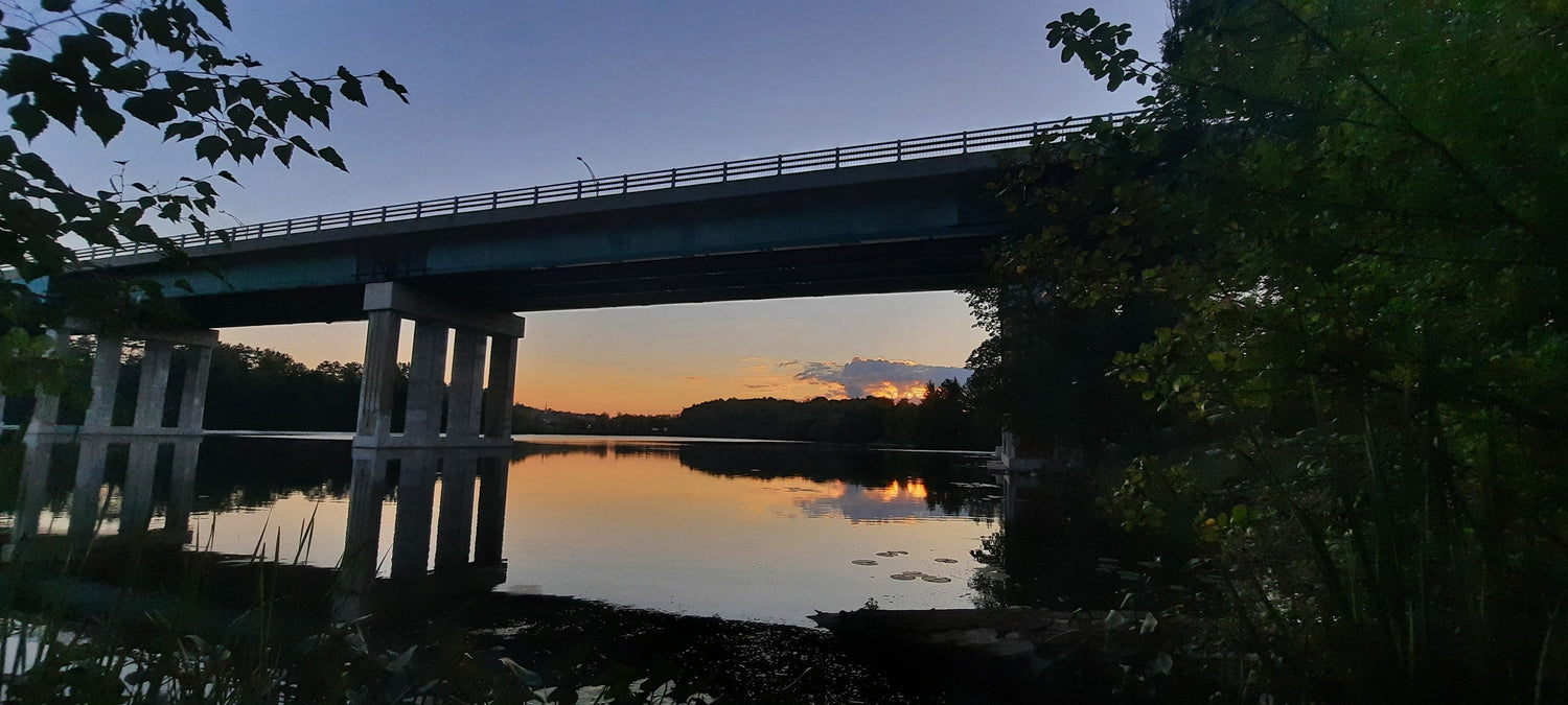 Tentative Du Soleil 31 Août 2021 6H24 (Vue K1) Pont Jacques Cartier De Sherbrooke