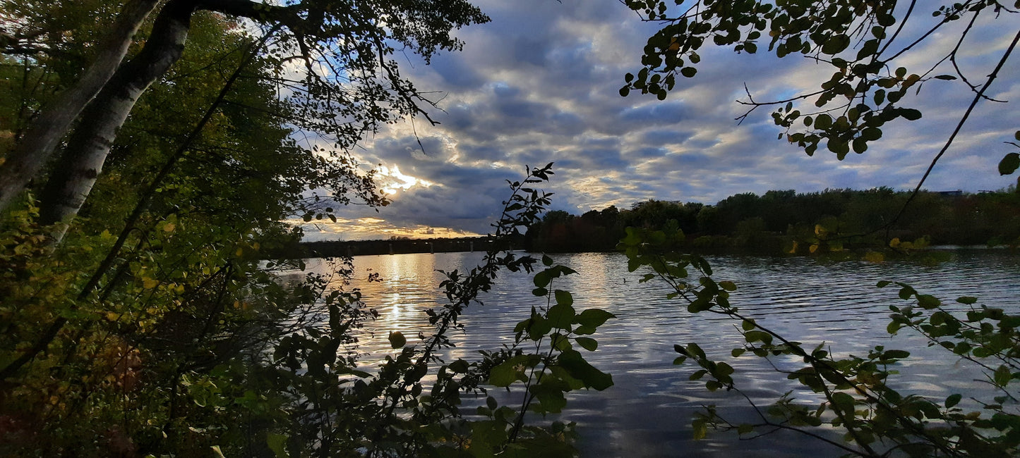 Le Soleil Du 1 Octobre 2021 17H36 (Vue 0) Rivière Magog À Sherbrooke. Pont Jacques Cartier.