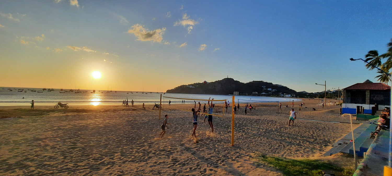 Volleyball De Plage À San Juan Del Sur Au Nicaragua