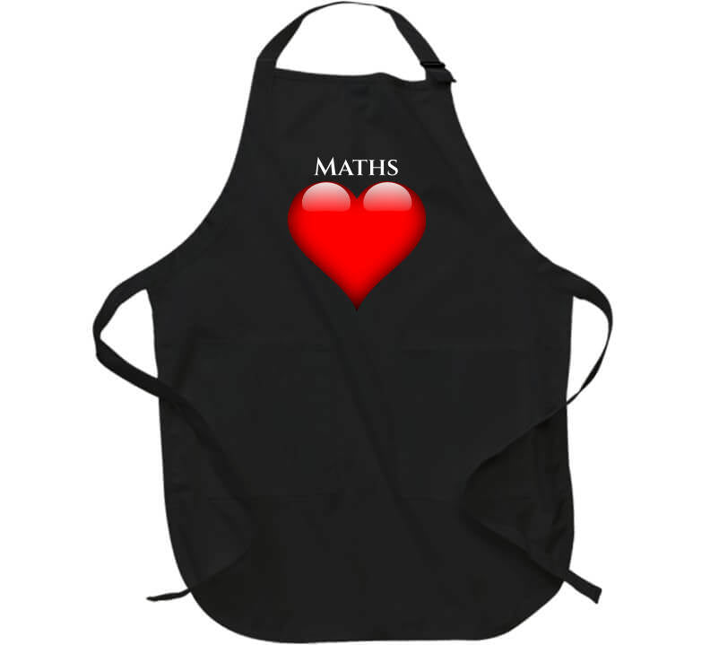 J’aime Les Maths Apron / Black Large T-Shirt