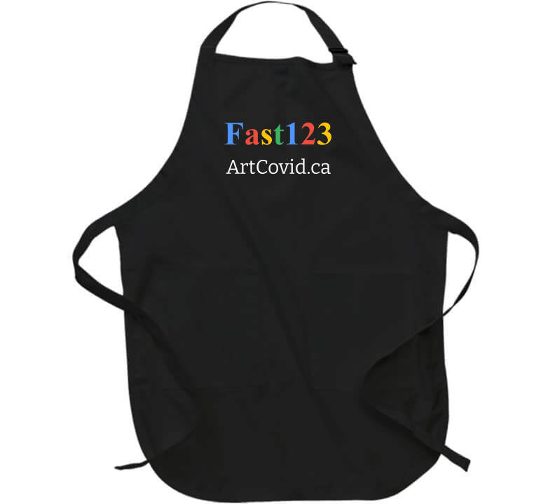 Fast123 T Shirt Apron / Black Large T-Shirt