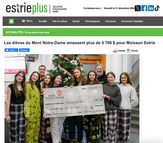 2024-12-19 - Estrie Plus - Moisson Estrie Project $5,700