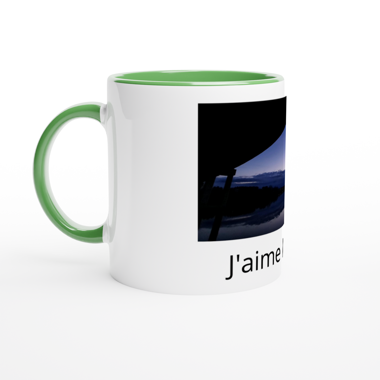 White 11Oz Ceramic Mug With Color Inside Print Material