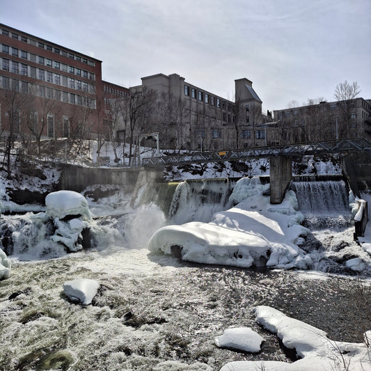 2025-03-13 Les chutes de la rivière Magog